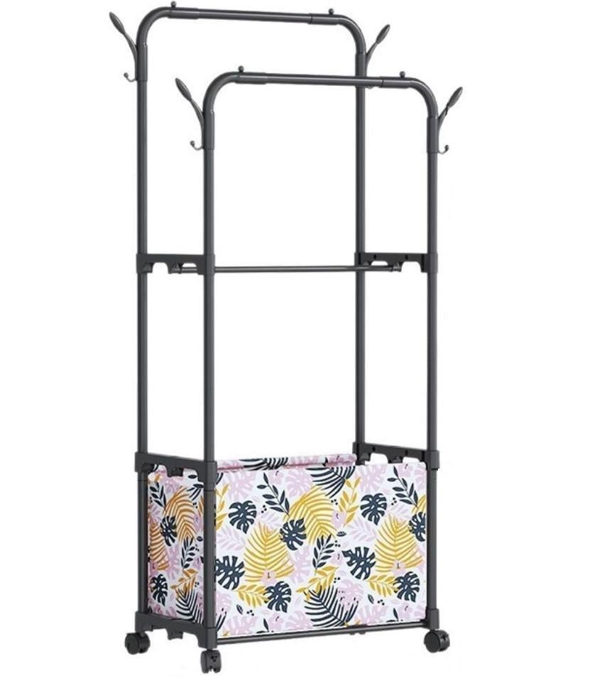 Стойка для одежды RIAS Multifunctional Shoe And Hat Rack с колесиками 175x57x34 см Black (3_08462) Стойка для одежды RIAS Multifunctional Shoe And Hat Rack с колесиками 175x57x34 см Black (3_08462)