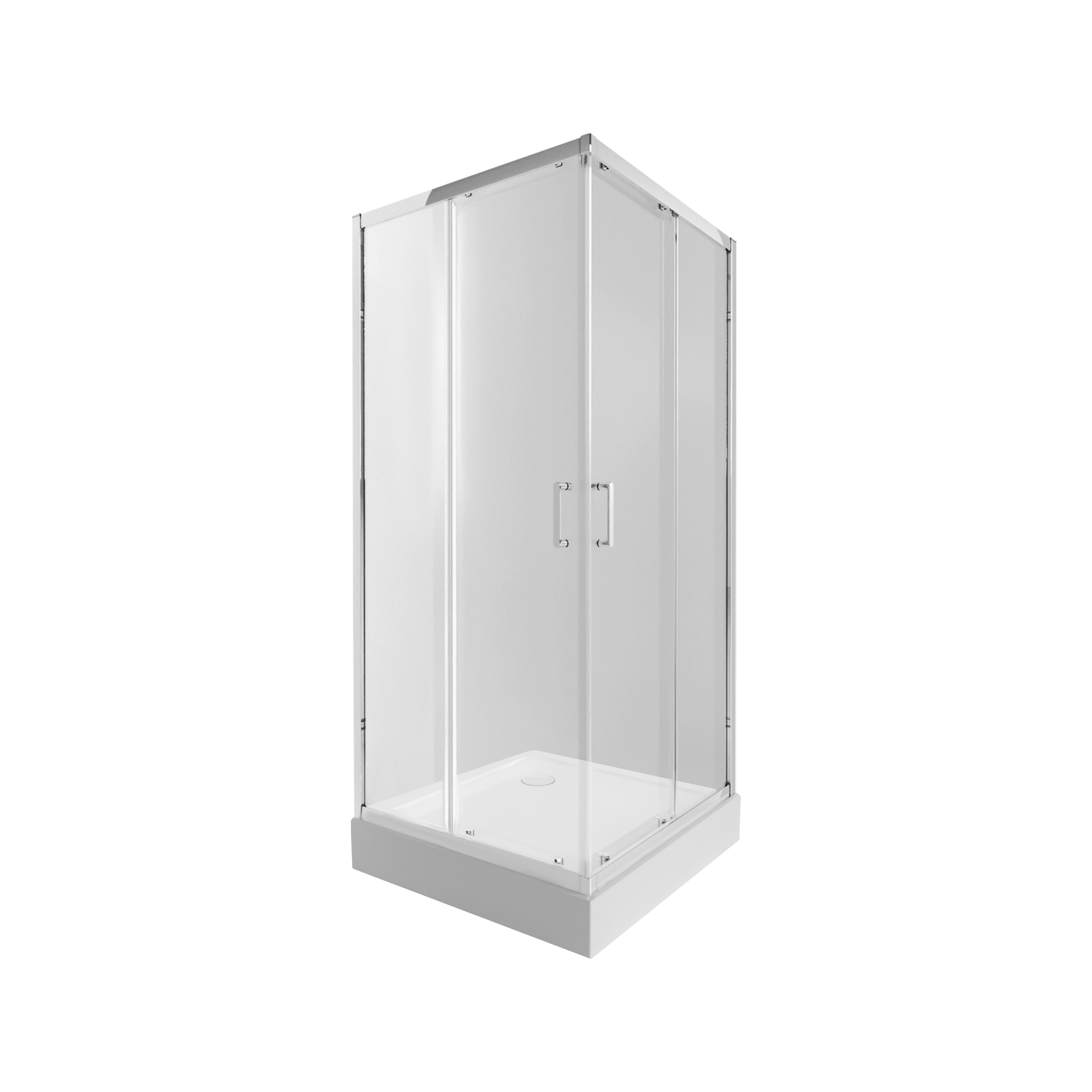 Душевая кабина Qtap Taurus CRM1099SC6 Clear 2020x900x900 мм/поддон Tern 309912C 90x90x12 см с сифоном