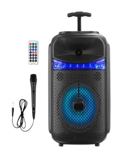 Колонка портативная XPRO RX-8188 10 Вт USB/SD/FM радио/Bluetooth/1 микрофон/ДУ (MER-15670)