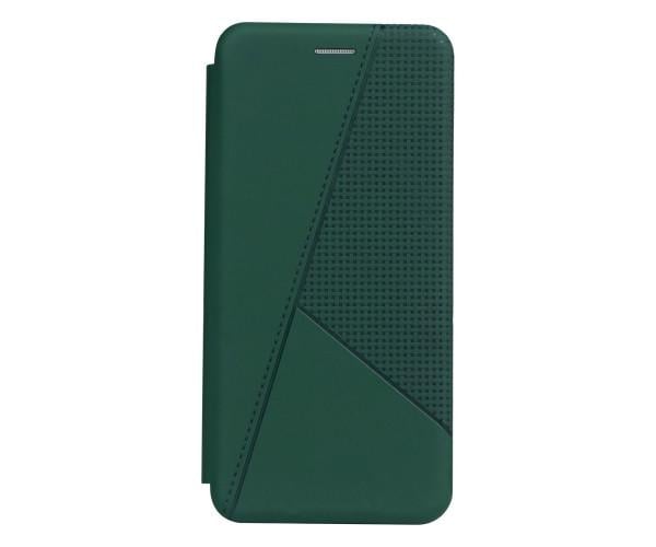 Кожаный чехол-книжка Twist для Samsung Galaxy A03s 3, Dark Green