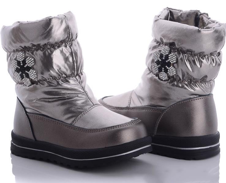 Дутики с натуральной шерстью Солнце FG701-1A р. 27 Графитовый