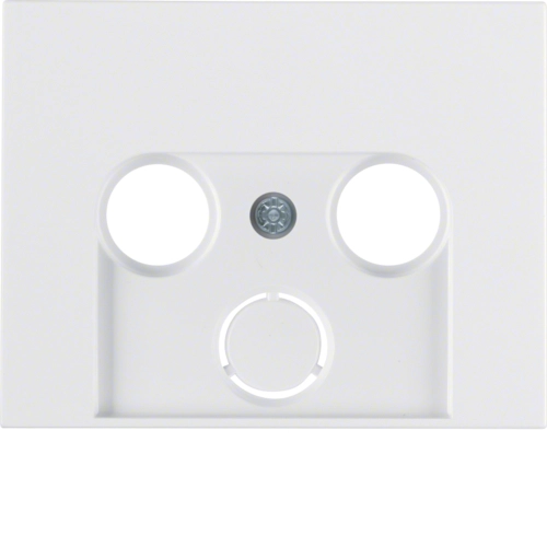 Панель лицевая Berker K.1 для антенной розетки Полярная белизна 12017019)