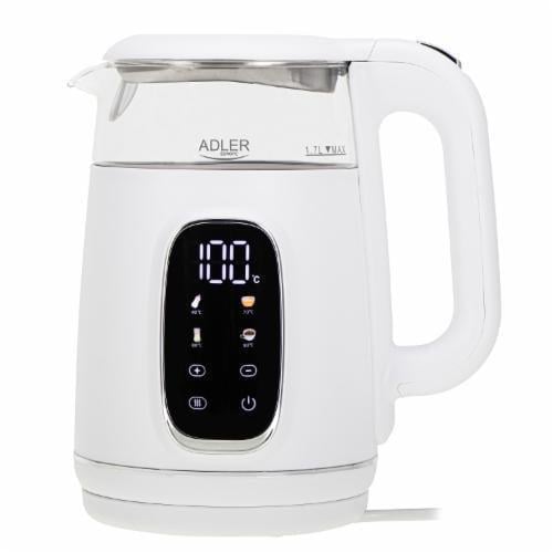 Электрочайник Adler AD 1305 LED 40-100 °C 1,7 л White/Silver (5905575907820)