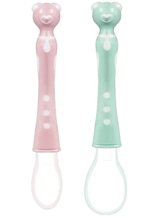 Набор силиконовых ложечек Мишки в футляре Бирюзовый (142505) - фото 3 Набор силиконовых ложечек Мишки в футляре Бирюзовый (142505) - фото 3