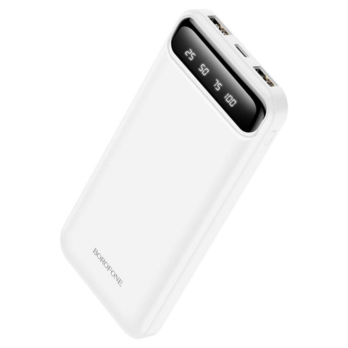 Портативний зарядний пристрій Borofone BJ14W Freeway 10000 mAh White (10183731) Портативний зарядний пристрій Borofone BJ14W Freeway 10000 mAh White (10183731)