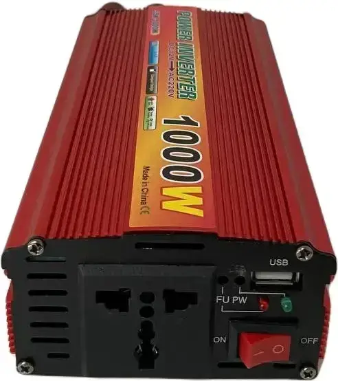 Инвертор автомобильного тока Power Inverter 12-220 1000 W 12 V UN-3058 (46236)