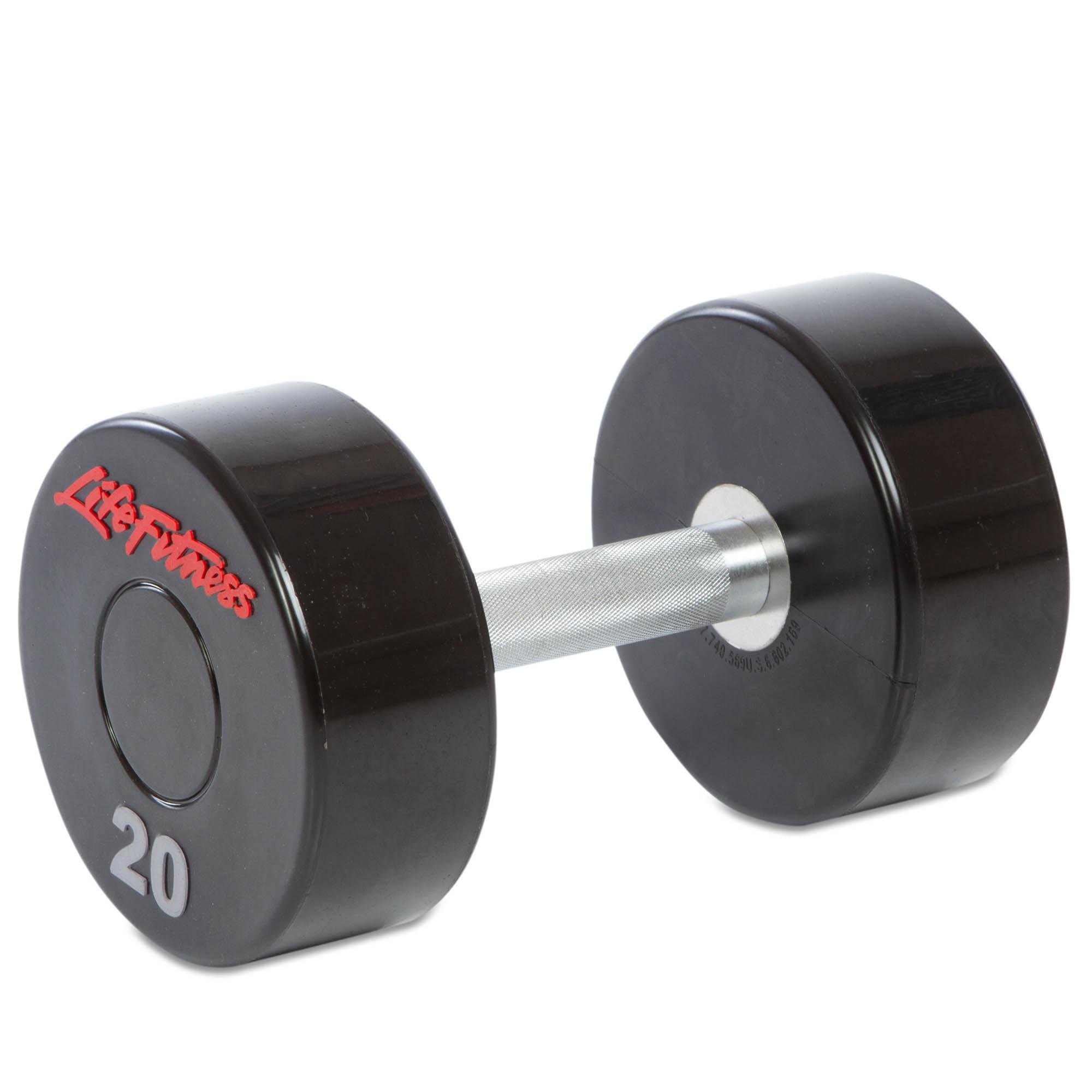 Гантель цельная профессиональная Zelart LIFE FITNESS SC-80081-20 1 шт. 20 кг (DR002721)