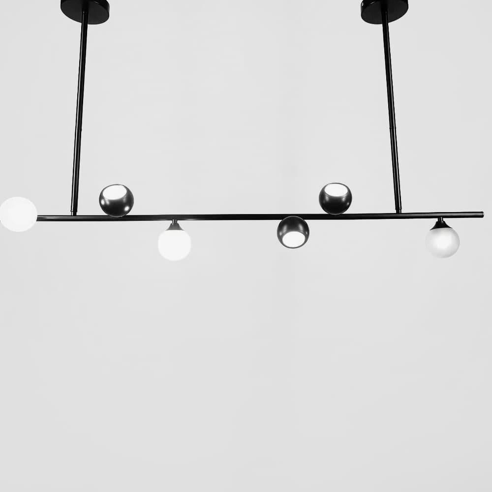 Люстра удлиненная подвесная SIMPLE 120 см Черный (SG33/6 BK)