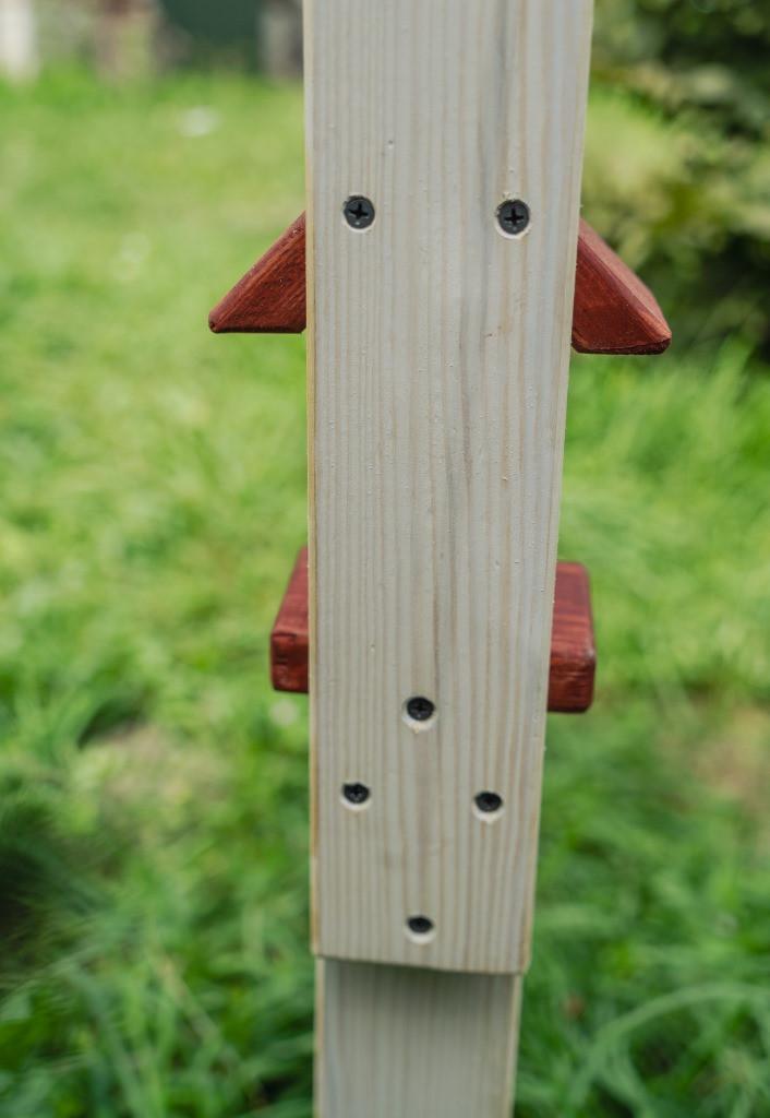 Кормушка для птиц и белок Сакура 28×27×32 см на ножке 135 см Белый - фото 2 Кормушка для птиц и белок Сакура 28×27×32 см на ножке 135 см Белый - фото 2