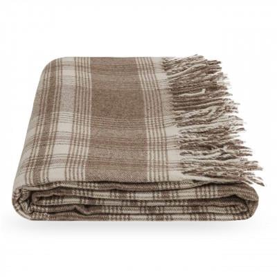 Плед винтаж 140х200 см Коричневый