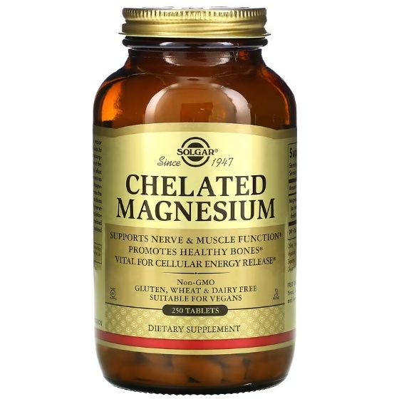 Магний Хелат Solgar Chelated Magnesium 400 мг 250 таблеток