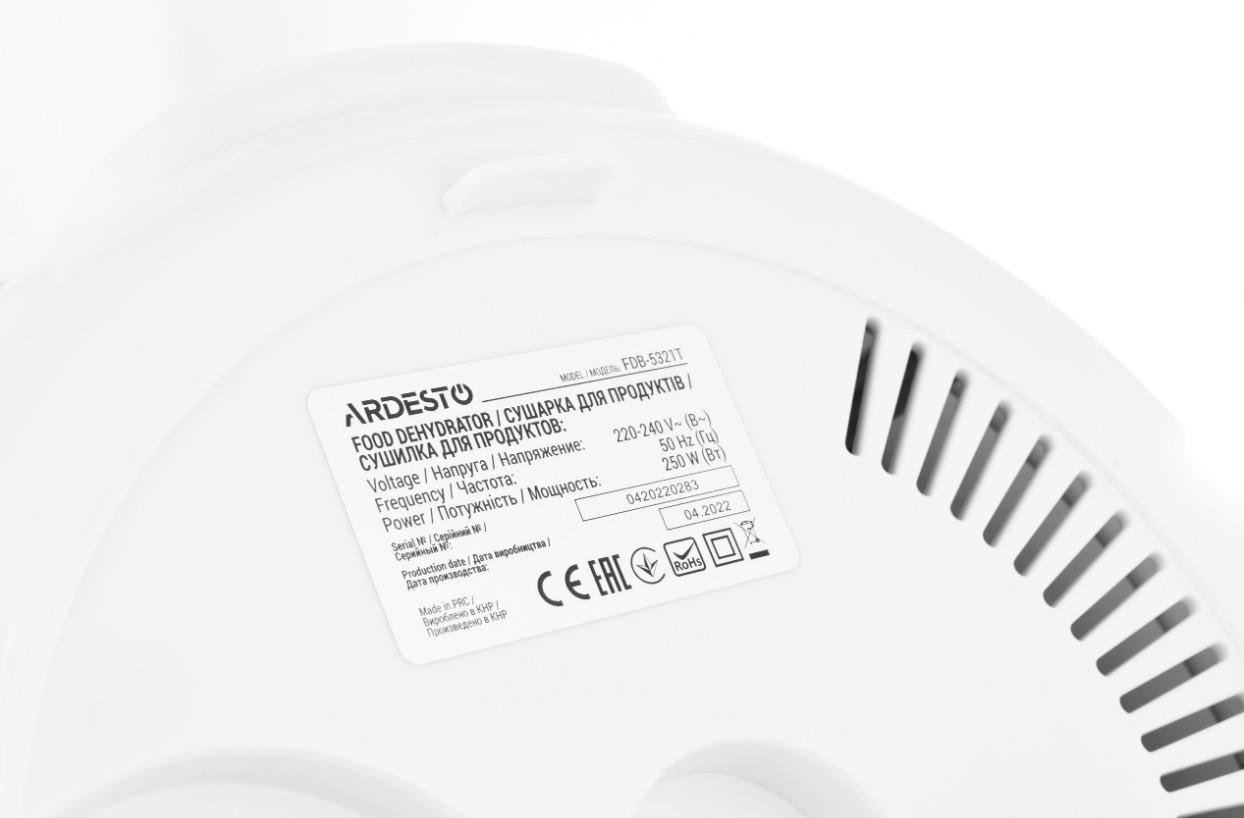 Сушарка для овочів і фруктів Ardesto FDB-5321T EU (0504) - фото 9