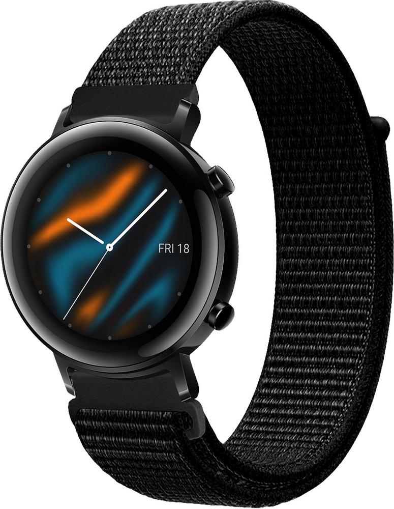 Ремінець нейлоновий Sport Loop для Huawei Watch GT 2 42 мм Black (25515-2B) Ремінець нейлоновий Sport Loop для Huawei Watch GT 2 42 мм Black (25515-2B)