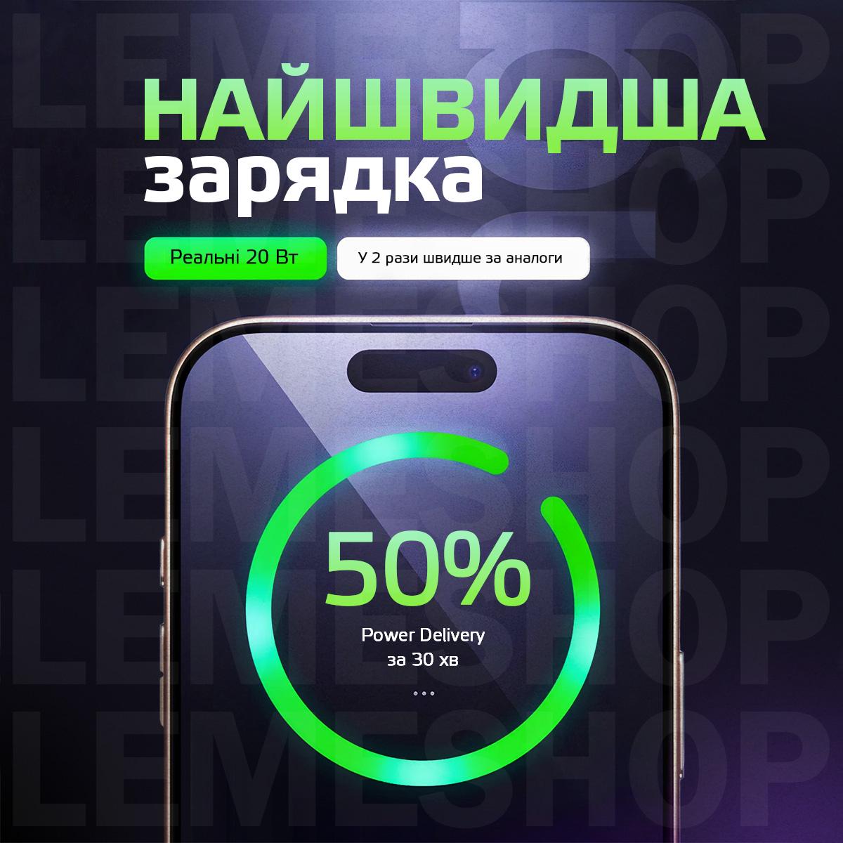 Блок живлення Kayfovo для Apple 20W Type-C White (29260) - фото 4 Блок живлення Kayfovo для Apple 20W Type-C White (29260) - фото 4