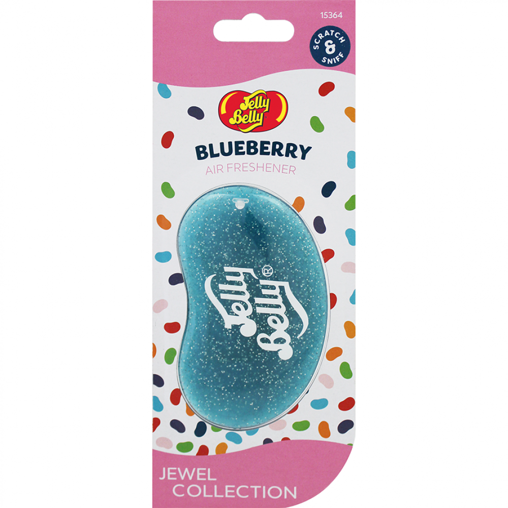 Ароматизатор для авто Jelly Belly Черника с блёстками 18 г (К.15364) - фото 1