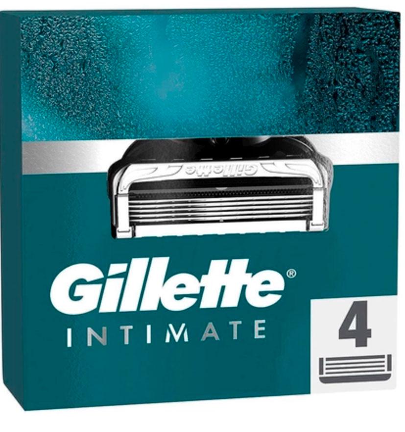 Картриджі для гоління Gillette Intimate для інтимних зон з покращеними змащувальними смужками 4 шт. (12312711)