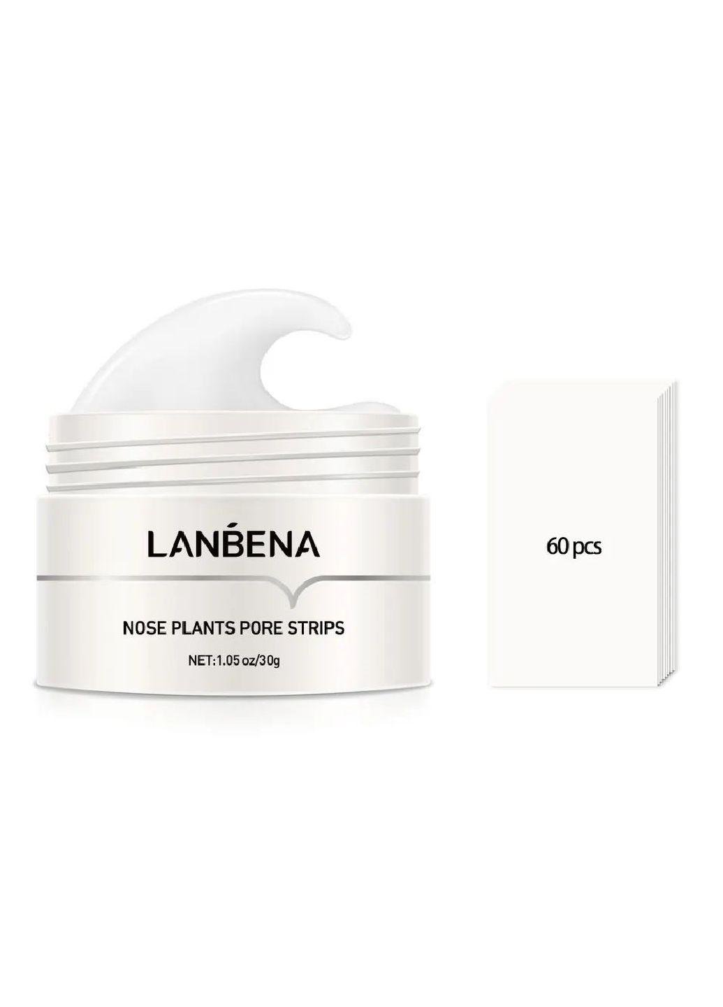 Маска для обличчя від чорних цяток LANBENA Nose Plants Pore Strips 30 г з пензликом для макіяжу