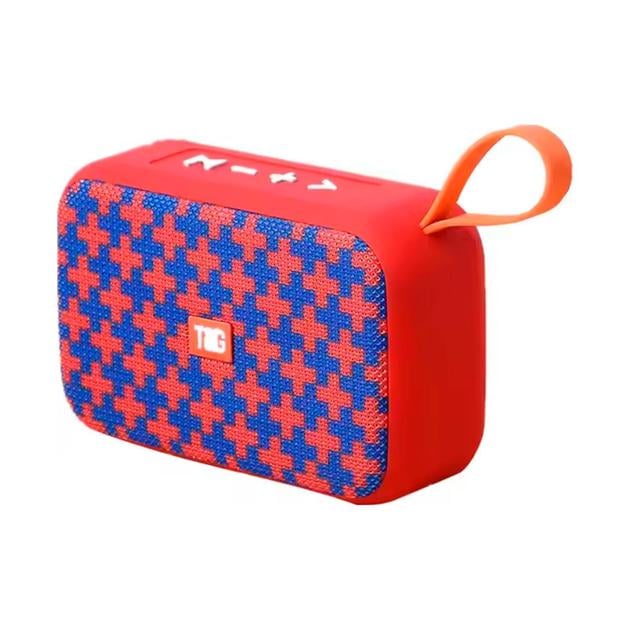 Колонка беспроводная портативная TG506 с радио Bluetooth IPX5 Red/Blue