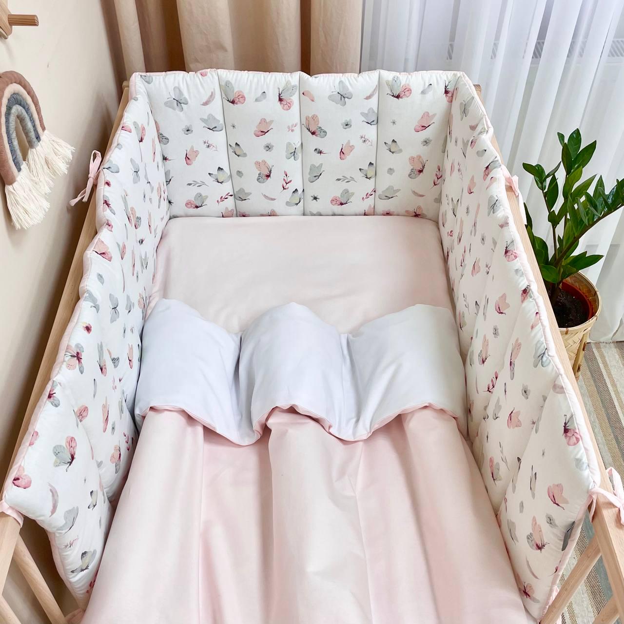 Комплект постельного белья детского Baby Dream Бабочка 6 пр. - фото 5