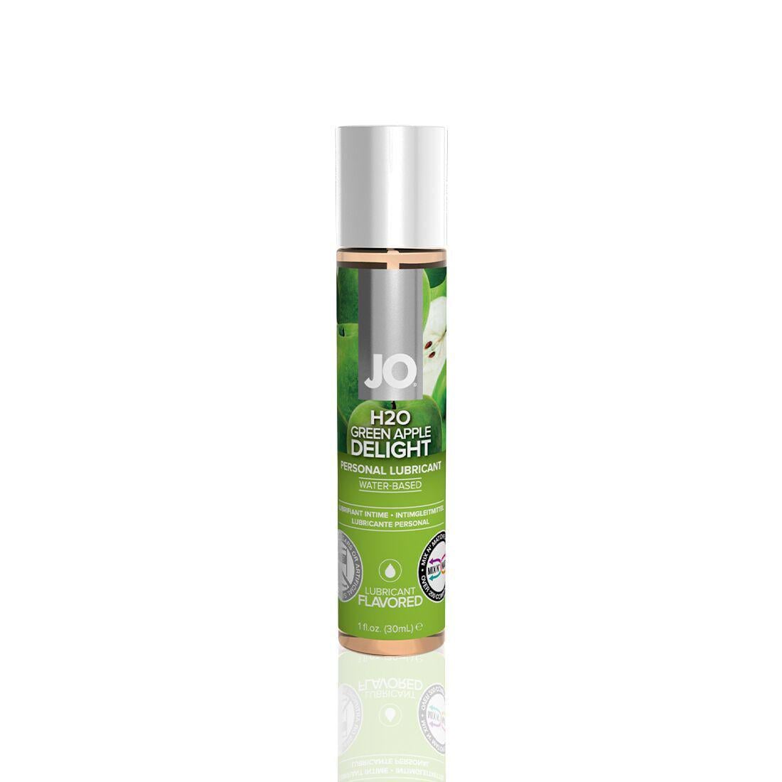Змазка на водній основі JO H2O Green Apple без цукру рослинний гліцерин 30 мл (BL1481)