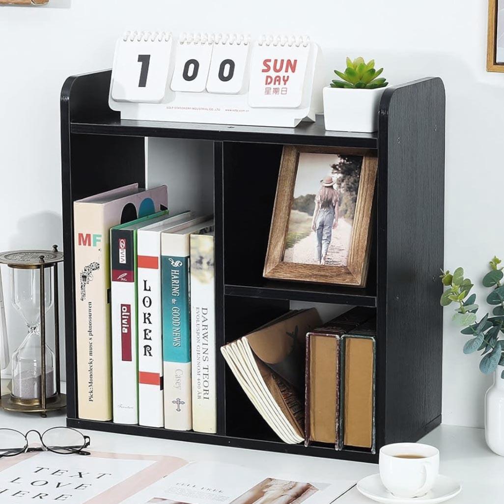 Полка книжная настольная из дерева Бокери Венге (КПА-018912)