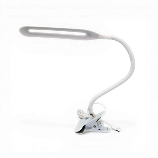Настольная светодиодная лампа на зажиме XSD 206 USB 12357 гибкая 24 LED 5500K White