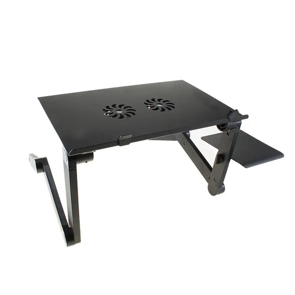 Охолоджувальна підставка для ноутбука Laptop table T6 Чорний (1009209-Black)