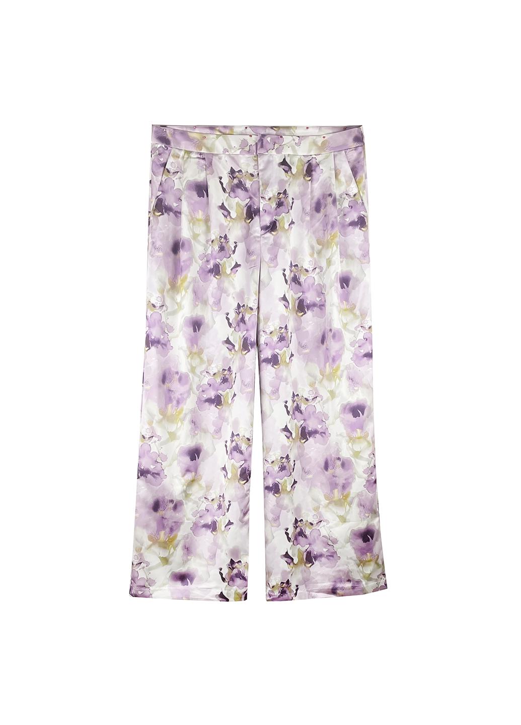 Брюки женские H&M р.46 Фиолетовый (873421b47)