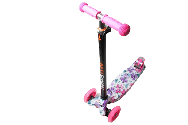 Самокат дитячий Scooter Maxi Style Flowers Blue (2T1047)