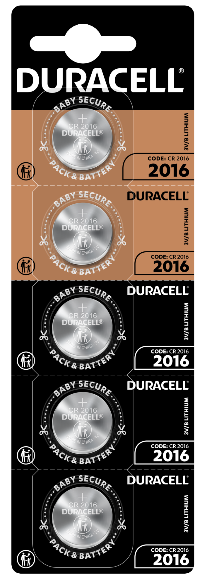 Батарейка Duracell DL2016 DSN 1х5 шт. (UG-5020449/5019730/5010979)