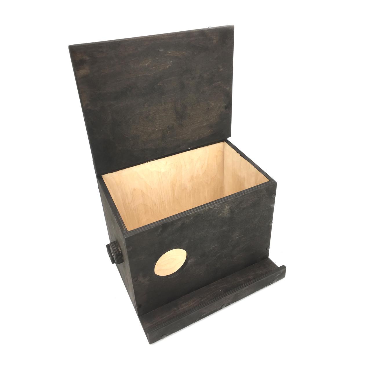 Домик для белок из дерева Кукуи Венге (ДДБ-001612) - фото 8 Домик для белок из дерева Кукуи Венге (ДДБ-001612) - фото 8