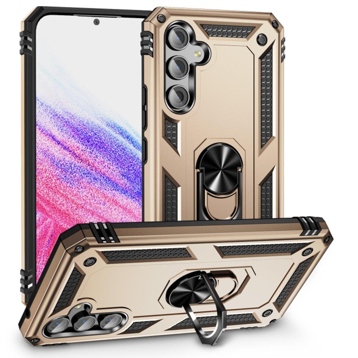 Противоударный чехол для Samsung Galaxy A54 5G Cosmic Robot Ring / Gold