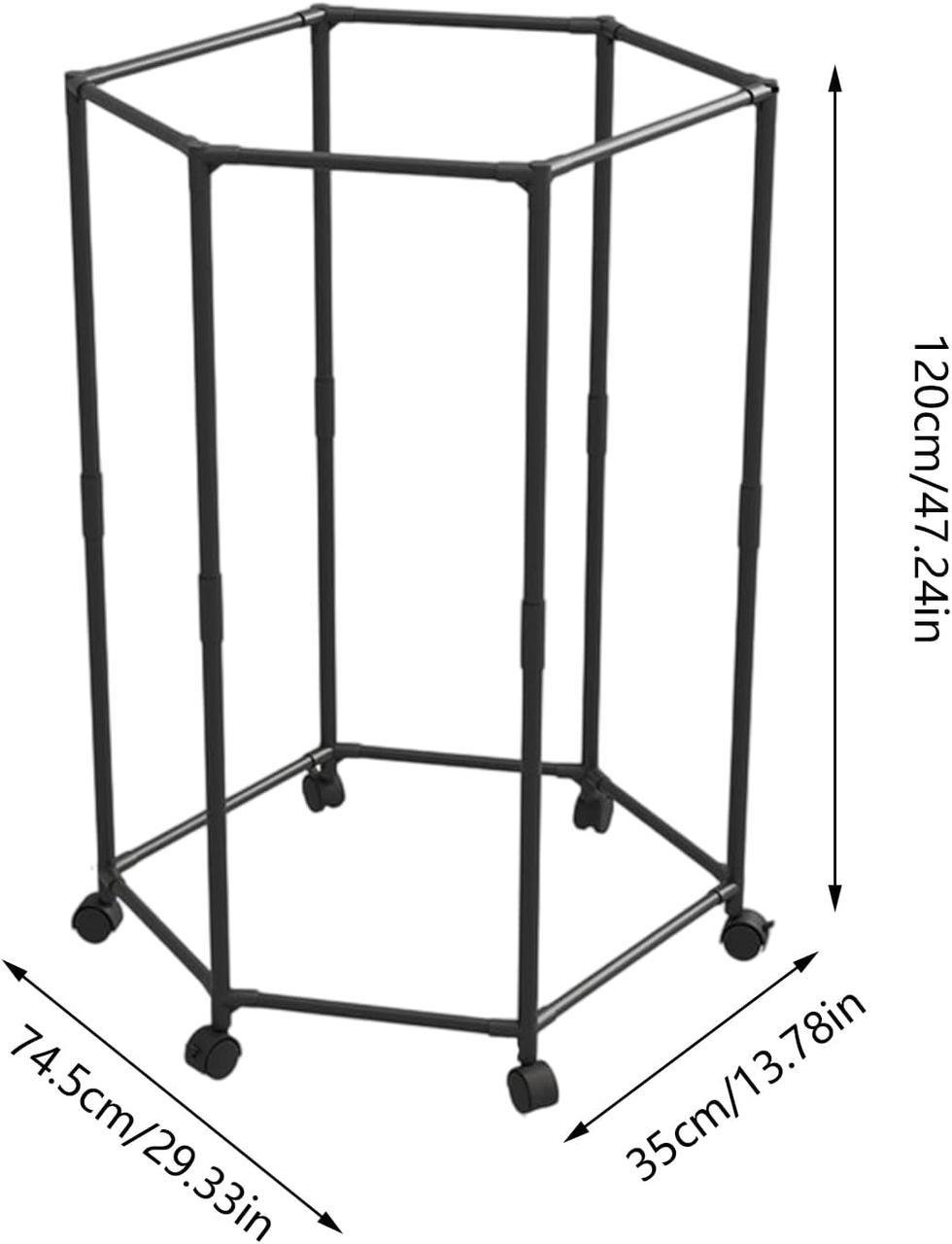Вішалка для одягу з поворотним механізмом на 360° і колесами (RACK360) - фото 2