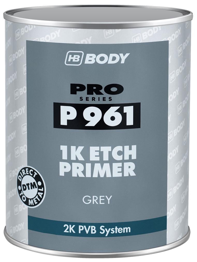Грунт кислотный Body HB P961 1K Etch Primer 1 л Серый