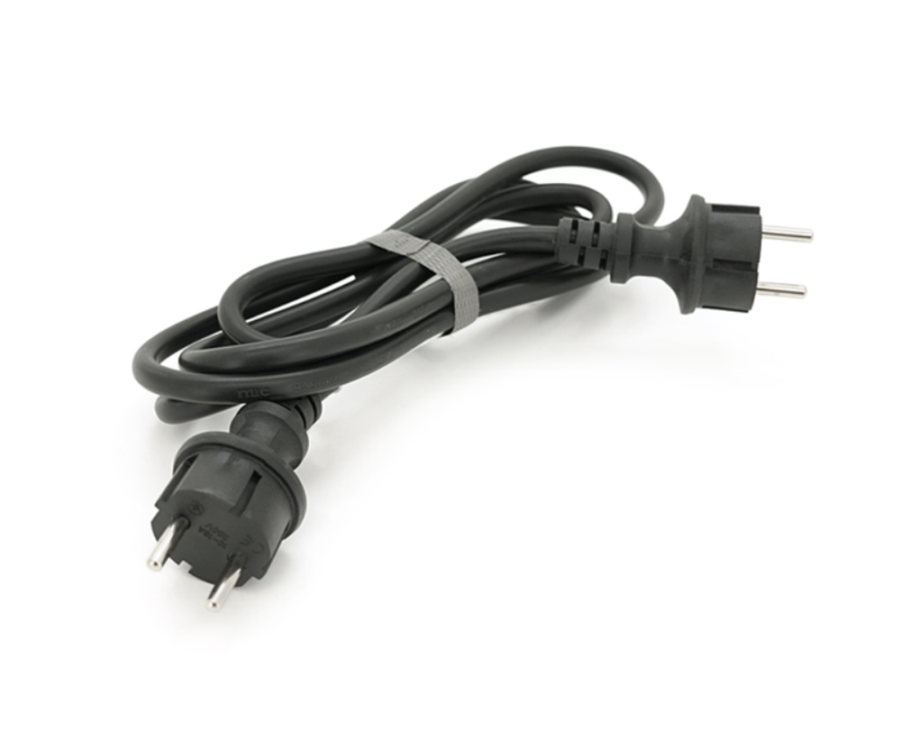 Кабель із двома литими вилками для підключення генератора, подовжувач 5 м ГОСТ 2х2,5 мм2 4100 Вт 16А