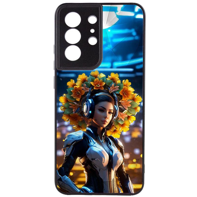 Противоударный TPU+PC чехол Prisma Ladies для Samsung Galaxy S22 Ultra Cyberpunk - фото 1