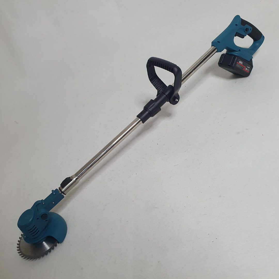 Триммер для газона GKO-2 со съемными колесами и 2и аккумуляторами 48V (UTRK-48.) - фото 7