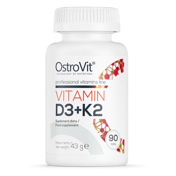 Вітаміни OstroVit Vitamin D3 + K2 90 таблеток