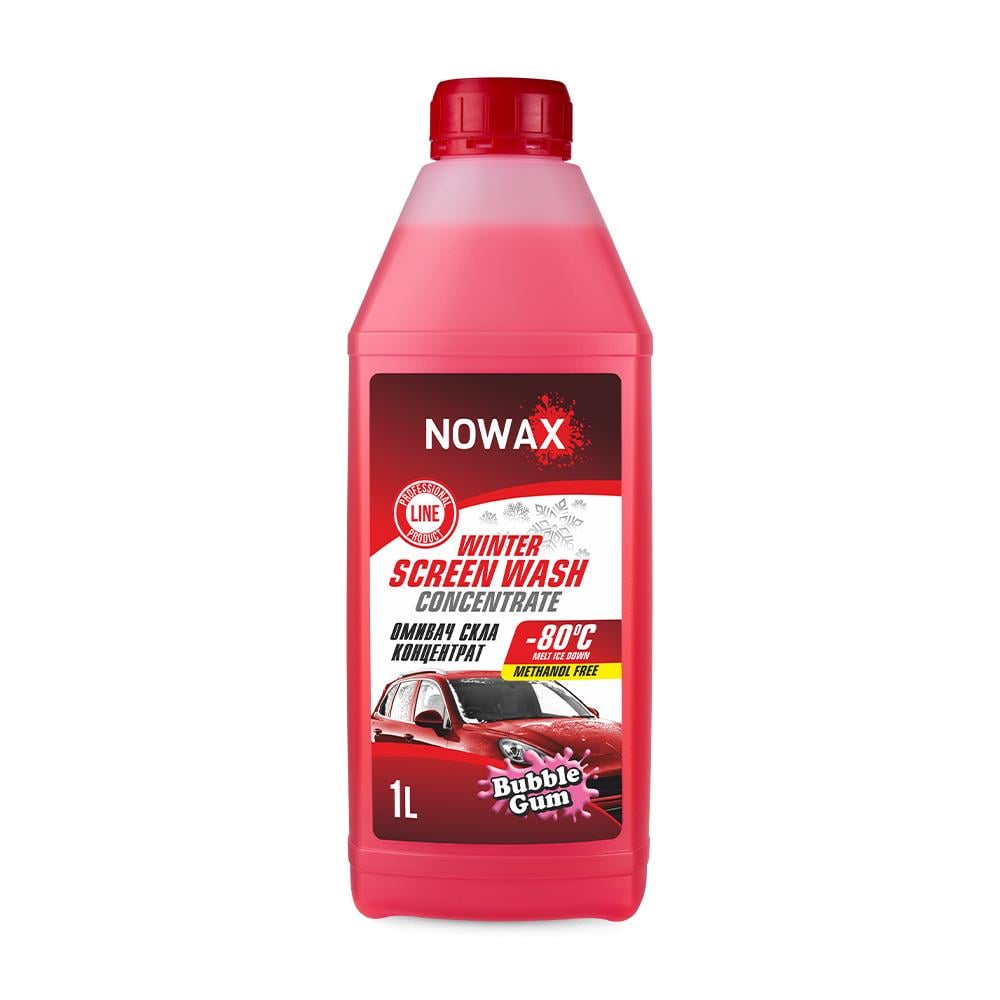Омивач скла зимовий Nowax концентрат Бабл Гам Winter Screen Wash -80°C 1л
