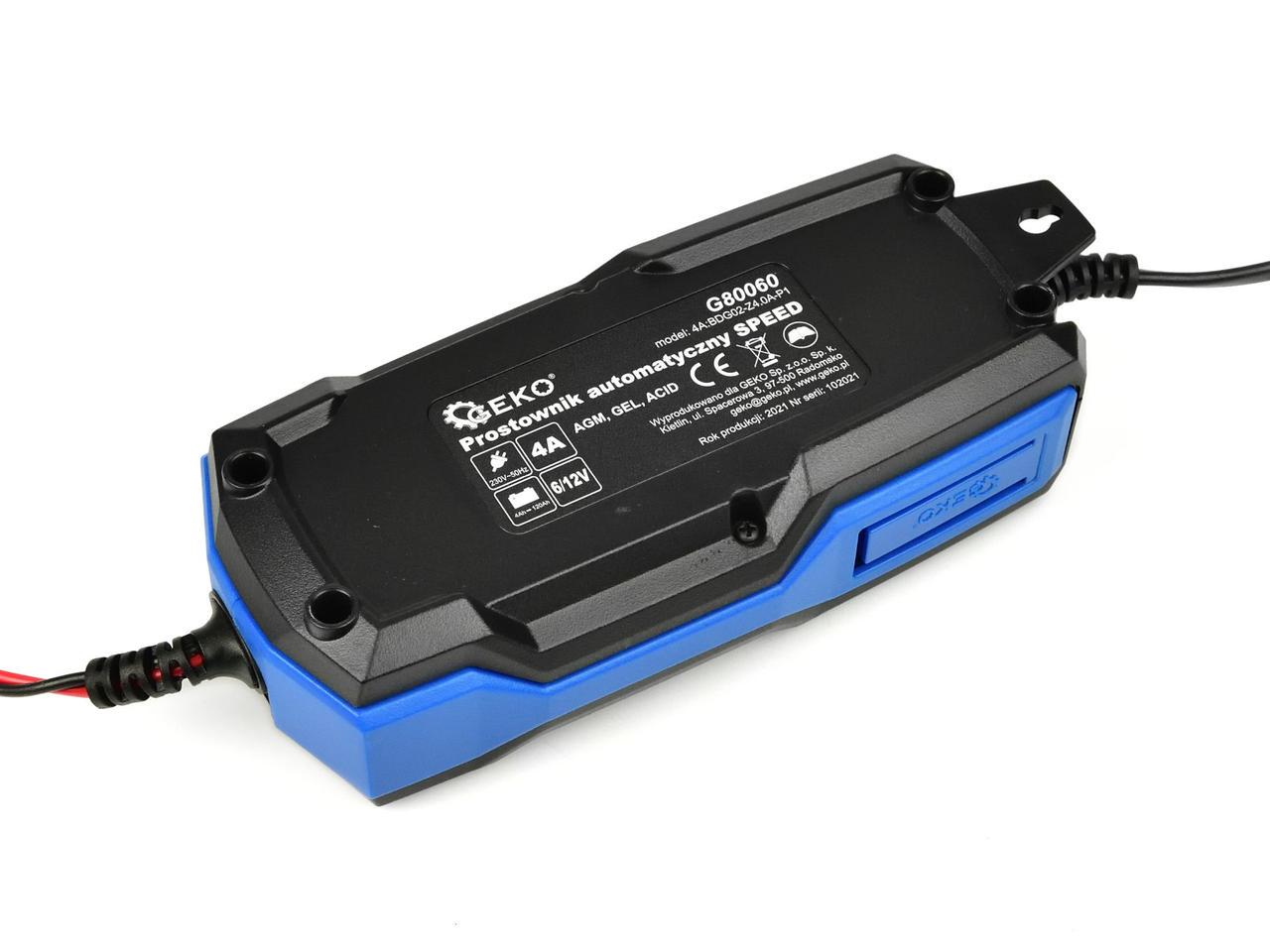 Пристрій зарядний Geko 4 A 6 В/12 В для АКБ - фото 5