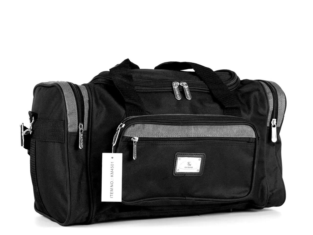 Сумка дорожная KAIMAN 45 см Черно-серый (S450103)