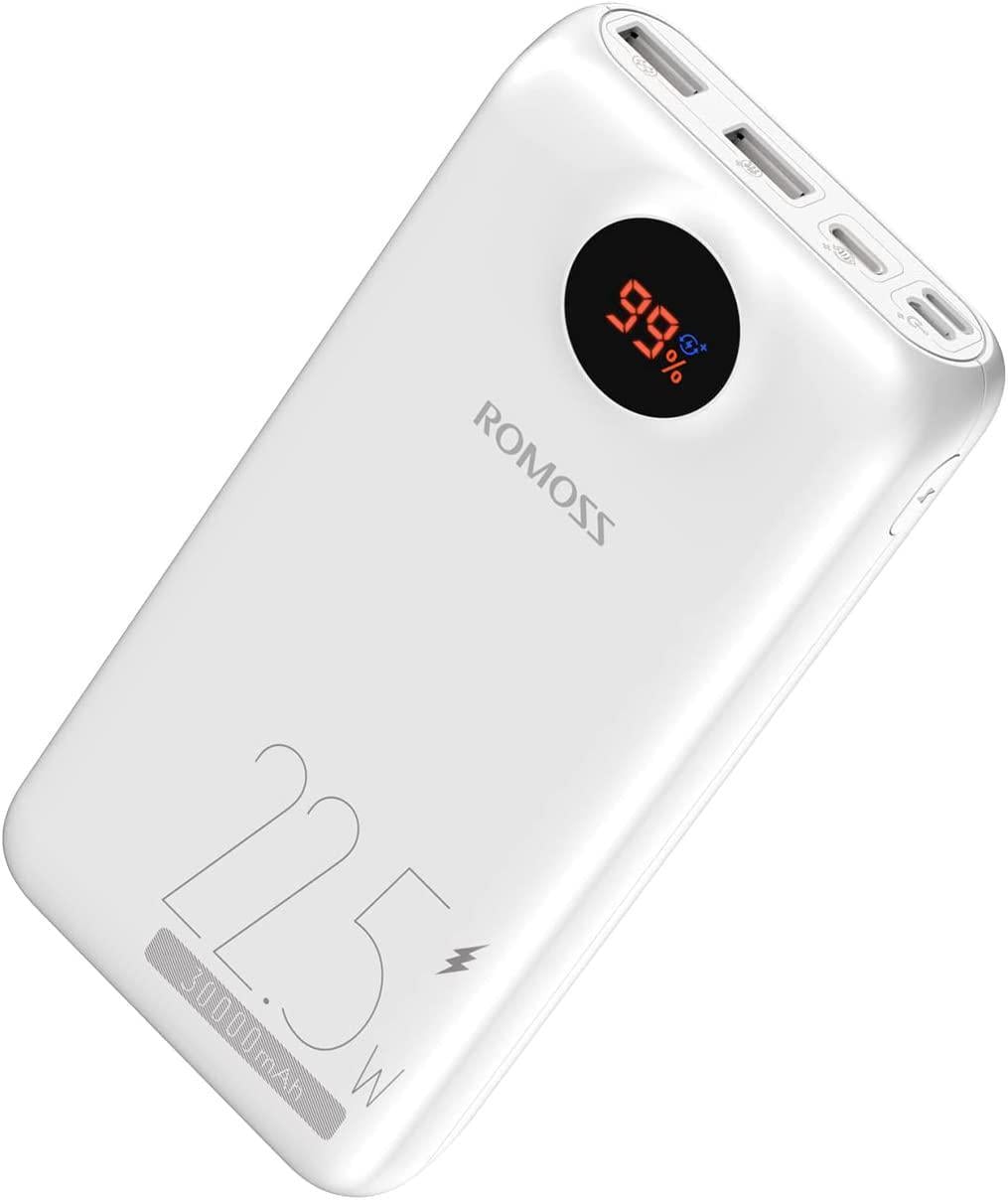 Повербанк Romoss PSW30PF 30000 mAh с быстрой зарядкой и дисплеем