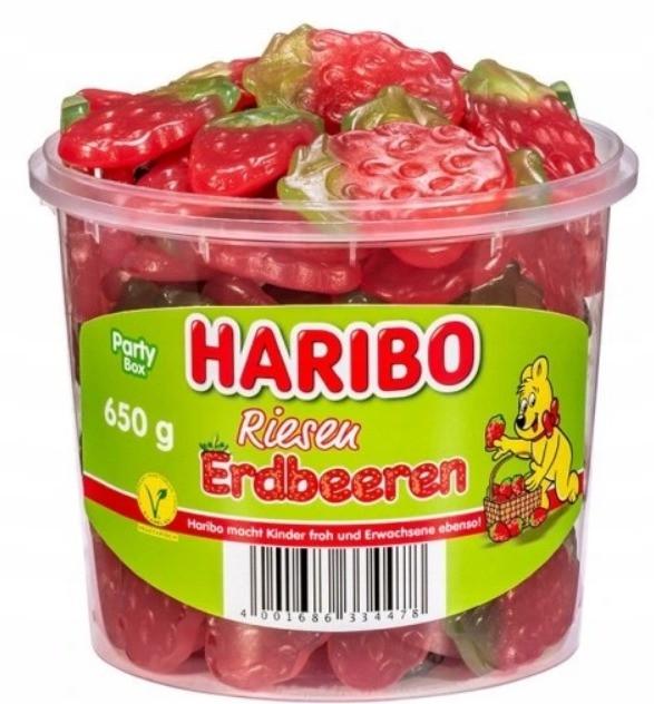 Конфеты желейные Haribo Riesen Erdbeeren 650 г (1925580039)