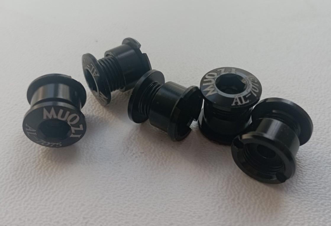 Бонки для крепления одинарной звезды MUQZI 6,5/10 мм алюминий 5 шт. Черный (50000443)