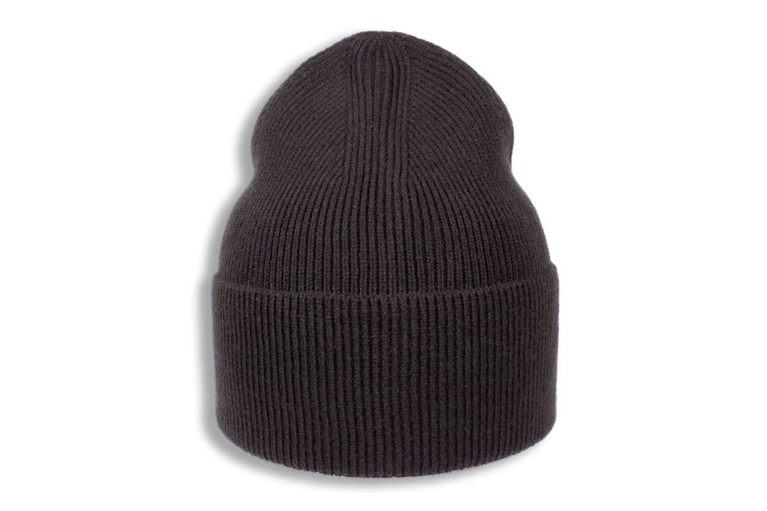Шапка молодежная Apex Фиби в рубчик с отворотом кашемировая одинарная one size Черный (282073) - фото 1 Шапка молодежная Apex Фиби в рубчик с отворотом кашемировая одинарная one size Черный (282073) - фото 1