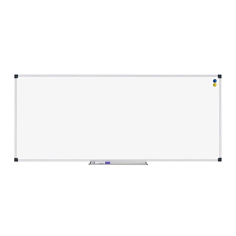 Доска магнитно-маркерная 240х100 см сухостираемая металлическая