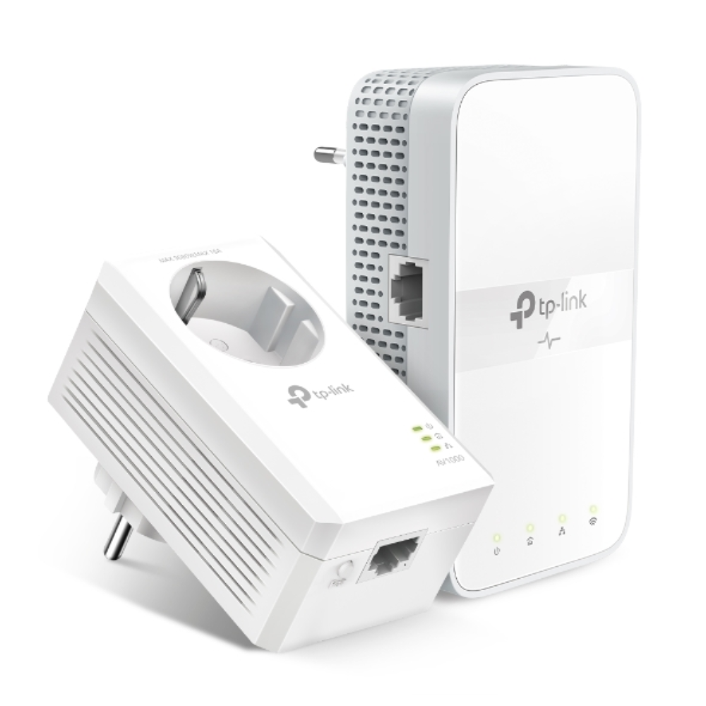 Адаптер/ретранслятор Powerline Wi-Fi TP-Link TL-WPA7617 KIT 1200 Мбит/с 2 шт. Белый (581594) - фото 1