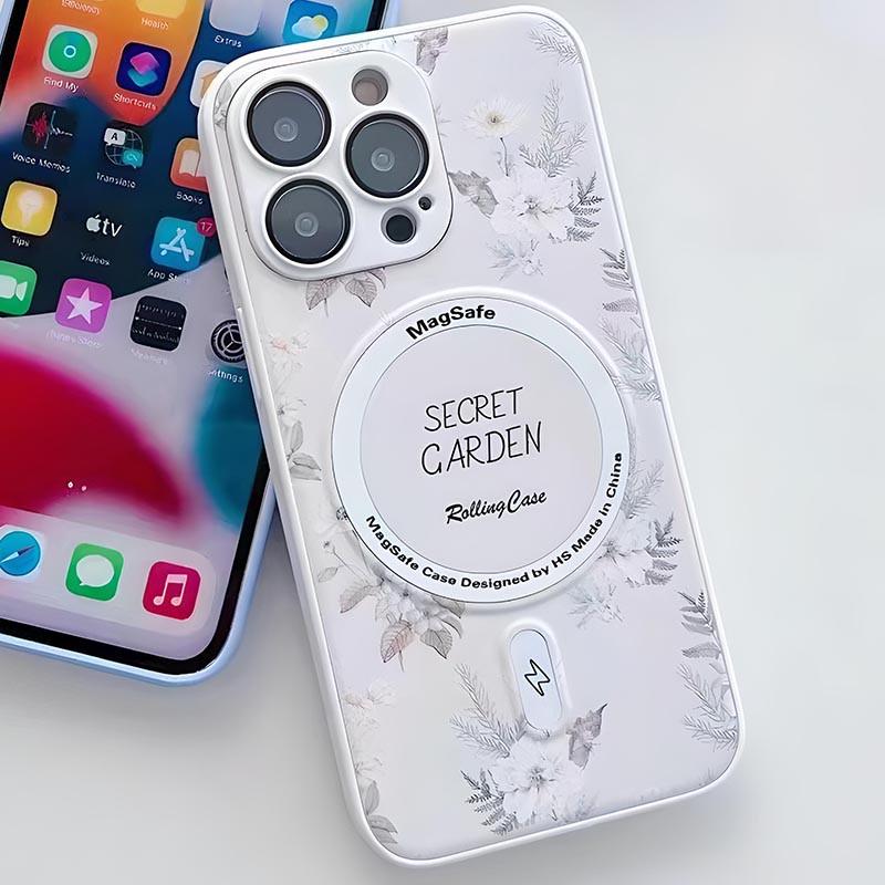 Противоударный Чехол Epik Secret Garden with MagSafe TPU+PC для Apple iPhone 14 Pro Max (6.7") White - фото 2