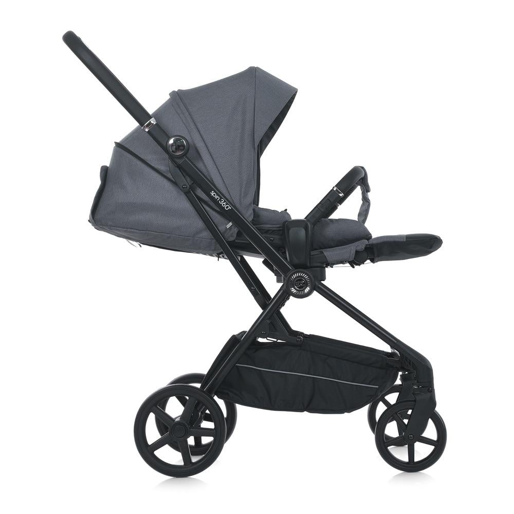 Детская коляска прогулочная с реверсивным блоком El Camino ME 1138 Spin 360 Stone Gray до 22 кг - фото 2 Детская коляска прогулочная с реверсивным блоком El Camino ME 1138 Spin 360 Stone Gray до 22 кг - фото 2