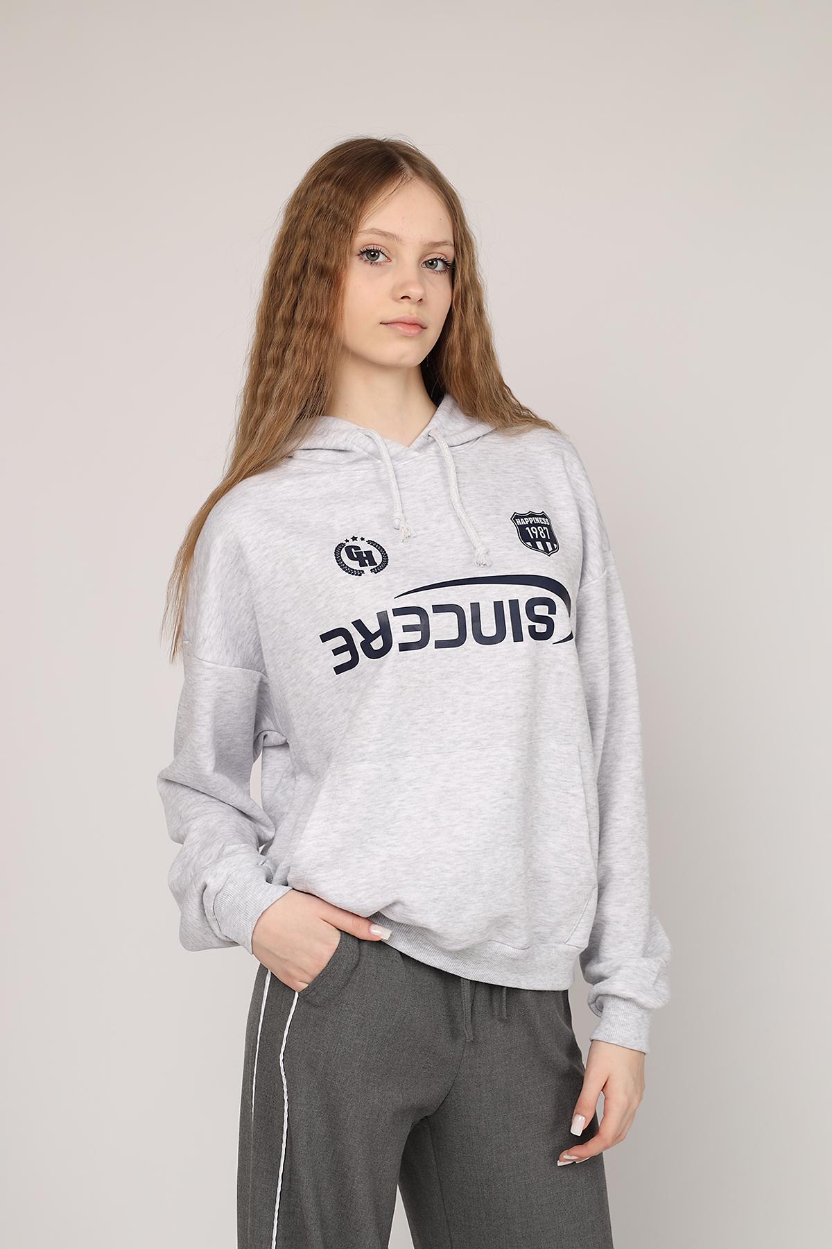 Худи женский р. 44 Серый (SKT001047367)